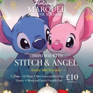 Christmas party with Stitch and Angel